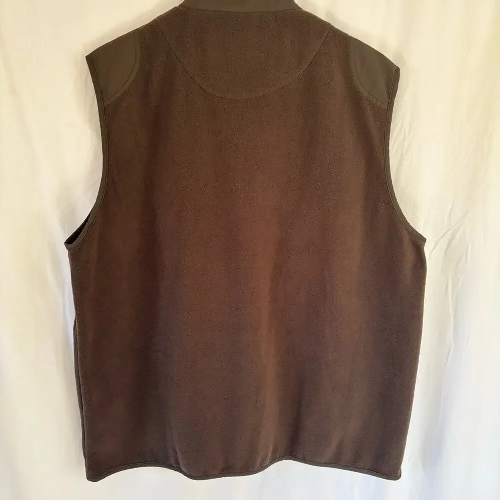 BOYT Swift Farm Co Men’s Brown Fleece Vest Zip Up Sleeveless Jacket Outdoor XXL - Picture 2 of 4